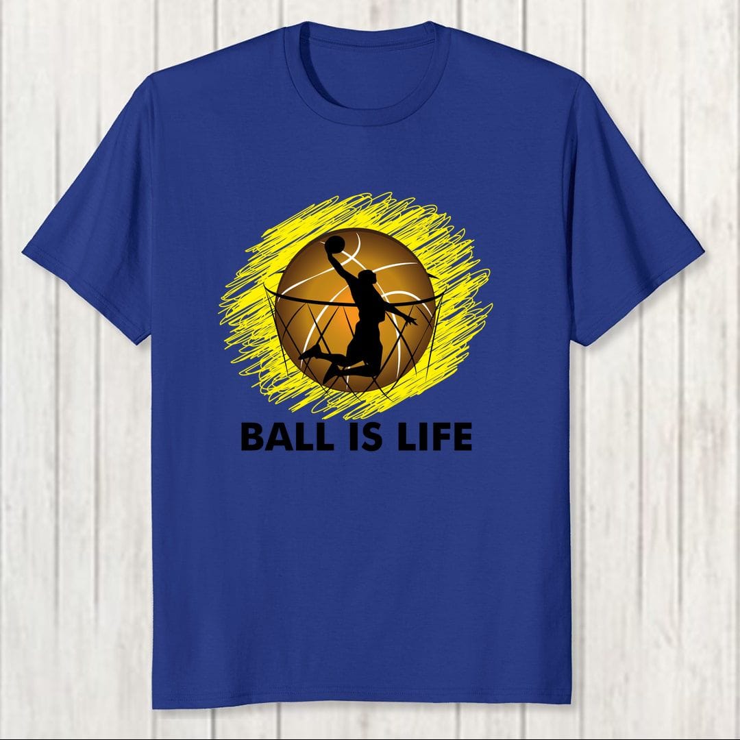 37e9fd22 Ball Is Life Men T Shirt Royal Blue