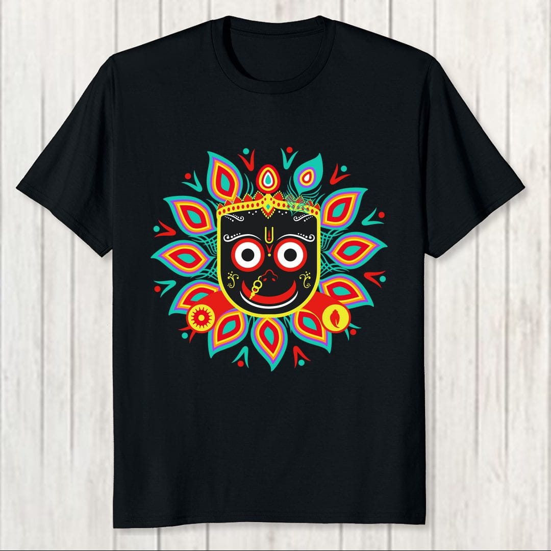 3d96c087 Jai Sri Jagannath Men T Shirt Black