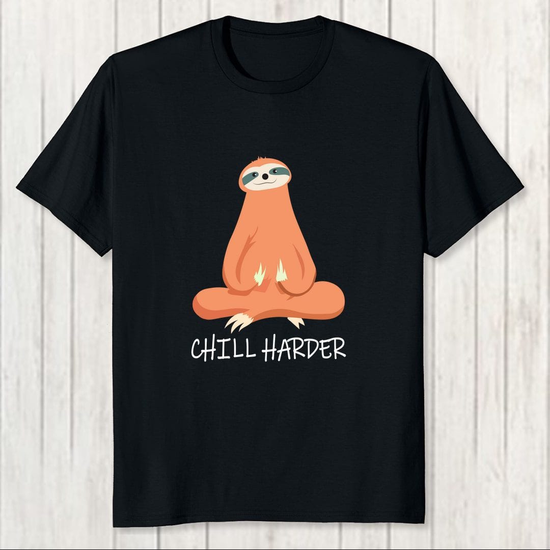 40a19af4 Chill Harder Men T Shirt Black