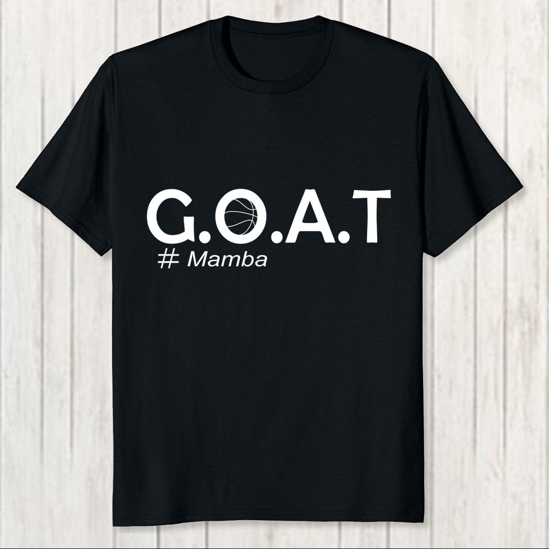 49f0befd G O A T Mamba For Basketball Lovers And Players Men T Shirt 2 Black