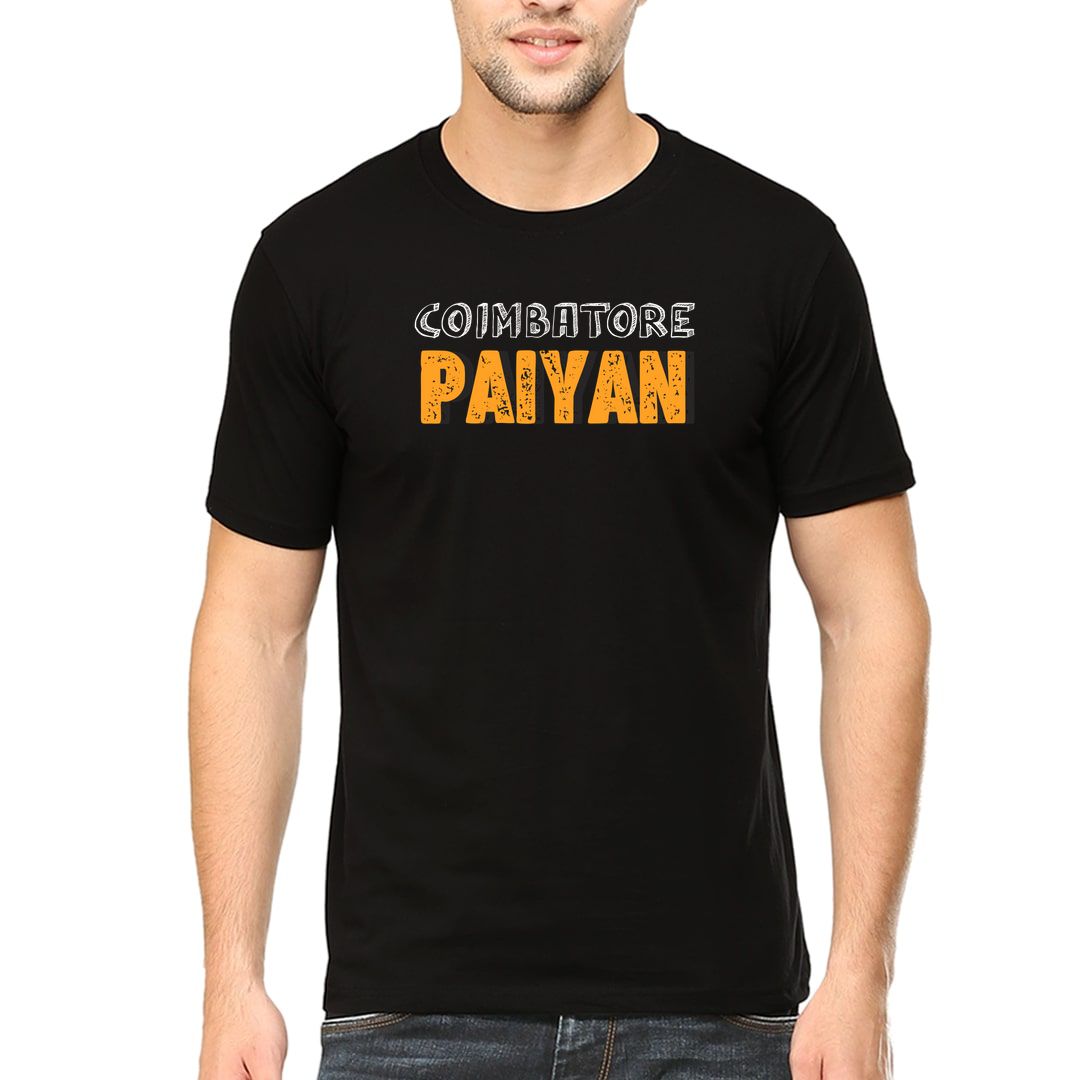 4da7d1c5 Coimbatore Paiyan Men T Shirt Black Front