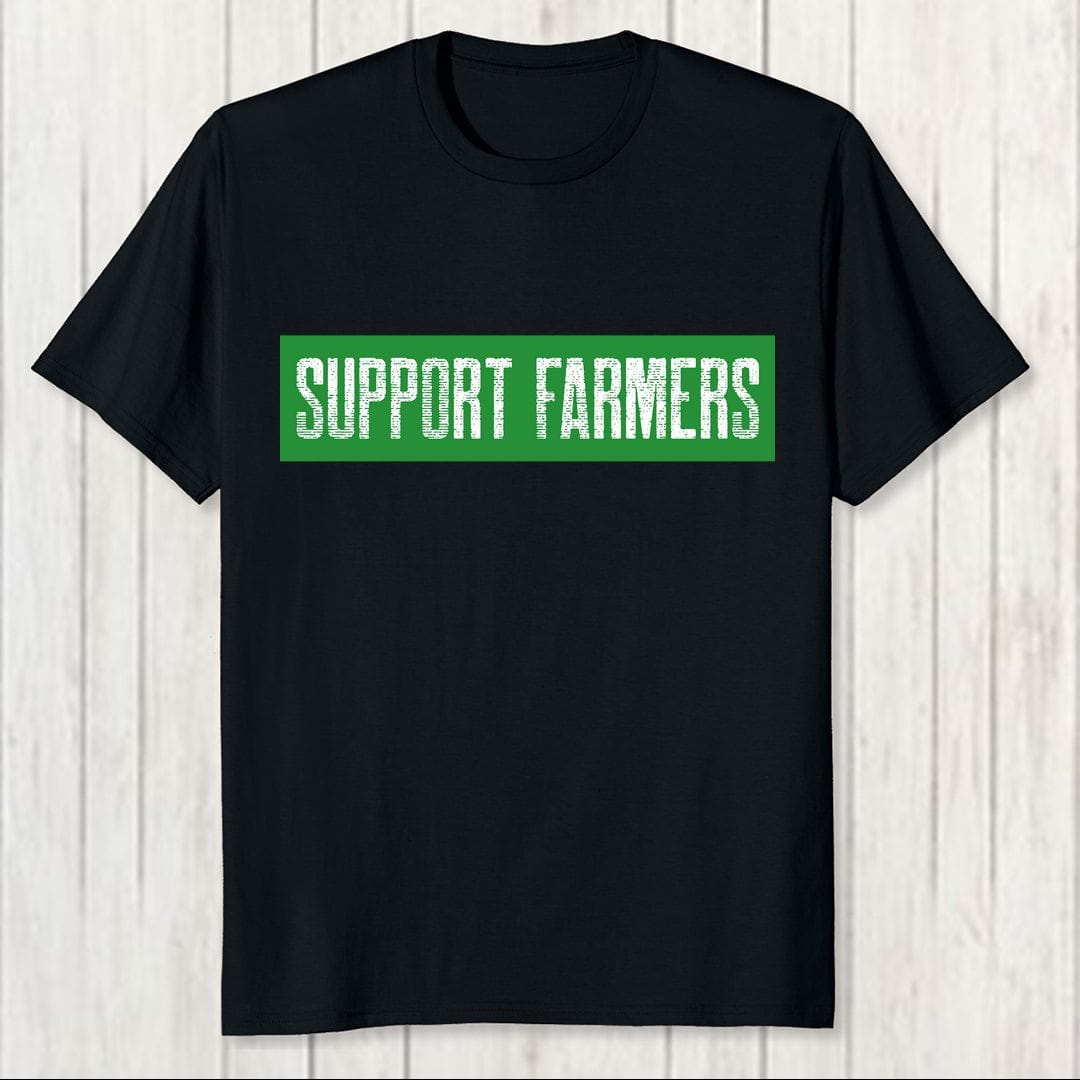 5a5c37c2 Support Farmers Men T Shirt Black