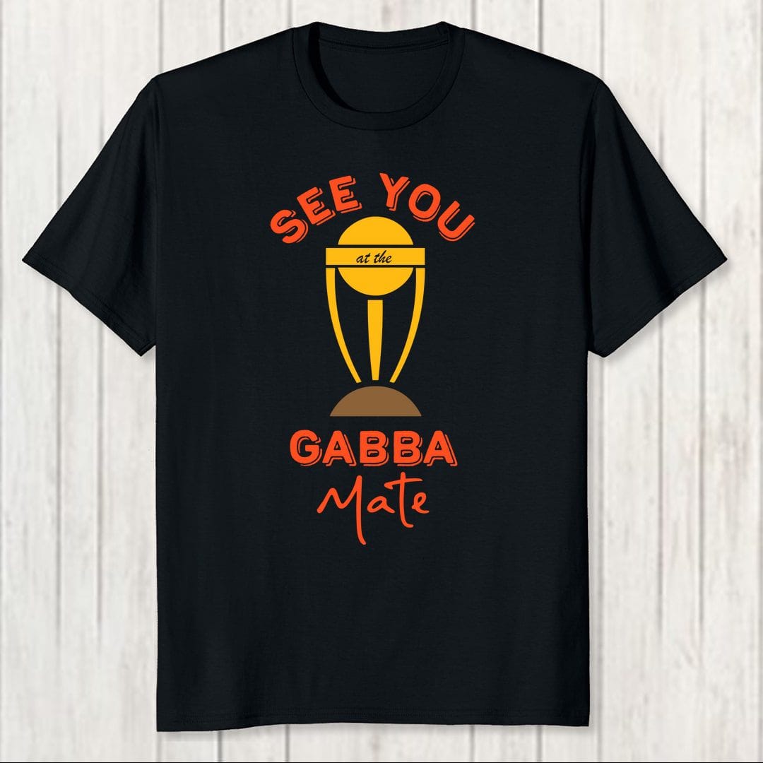 63576515 See You At The Gabba Mate Funny Cricket Men T Shirt Black