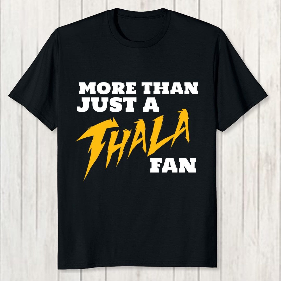 668d6f94 More Than Just A Thala Fan Men T Shirt Black