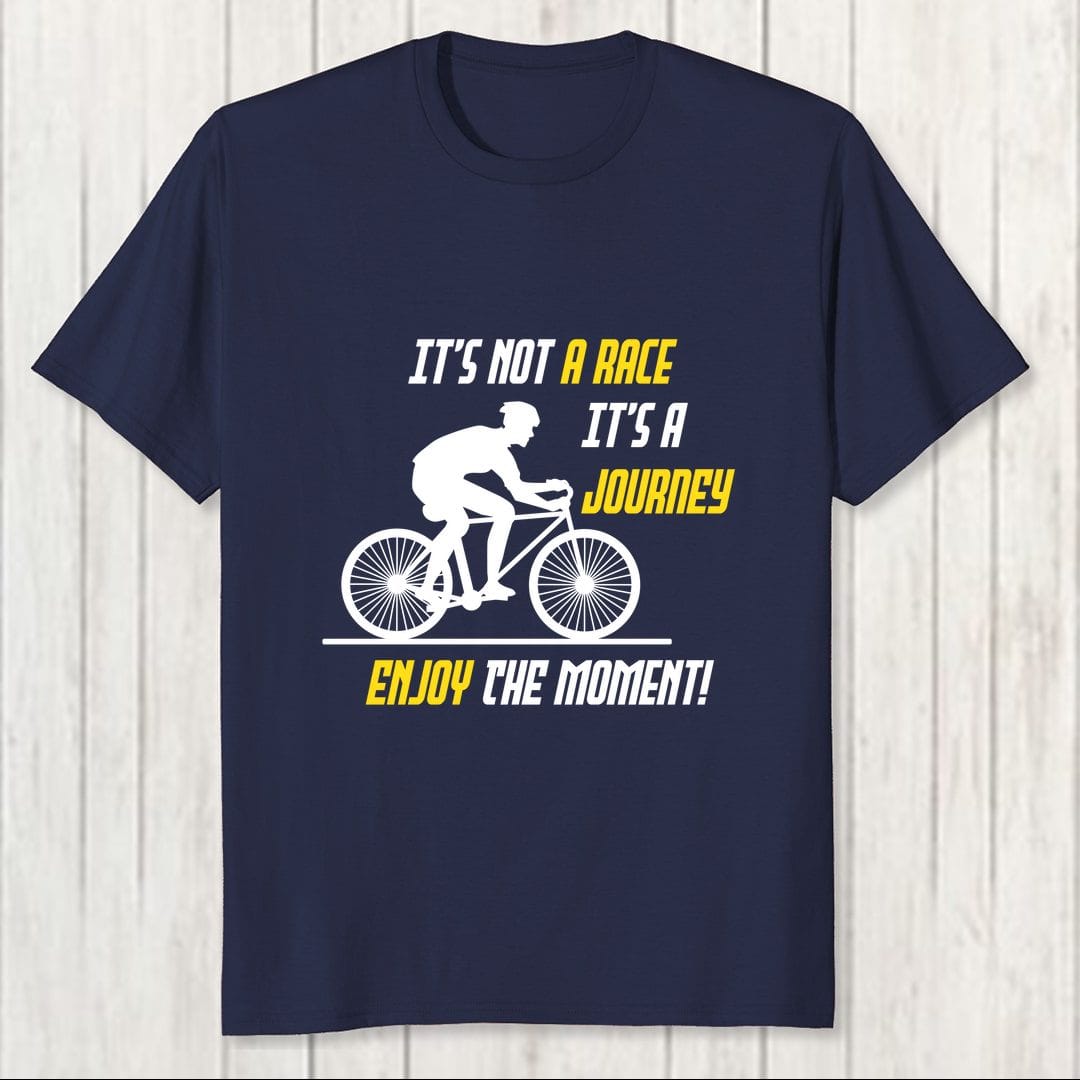 66d024b8 Its Not A Race Its A Journey Enjoy The Moment Men T Shirt Navy