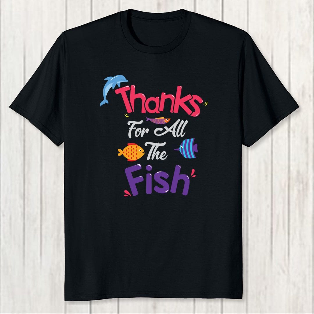 68ee6267 Thanks For All The Fish Men T Shirt Black