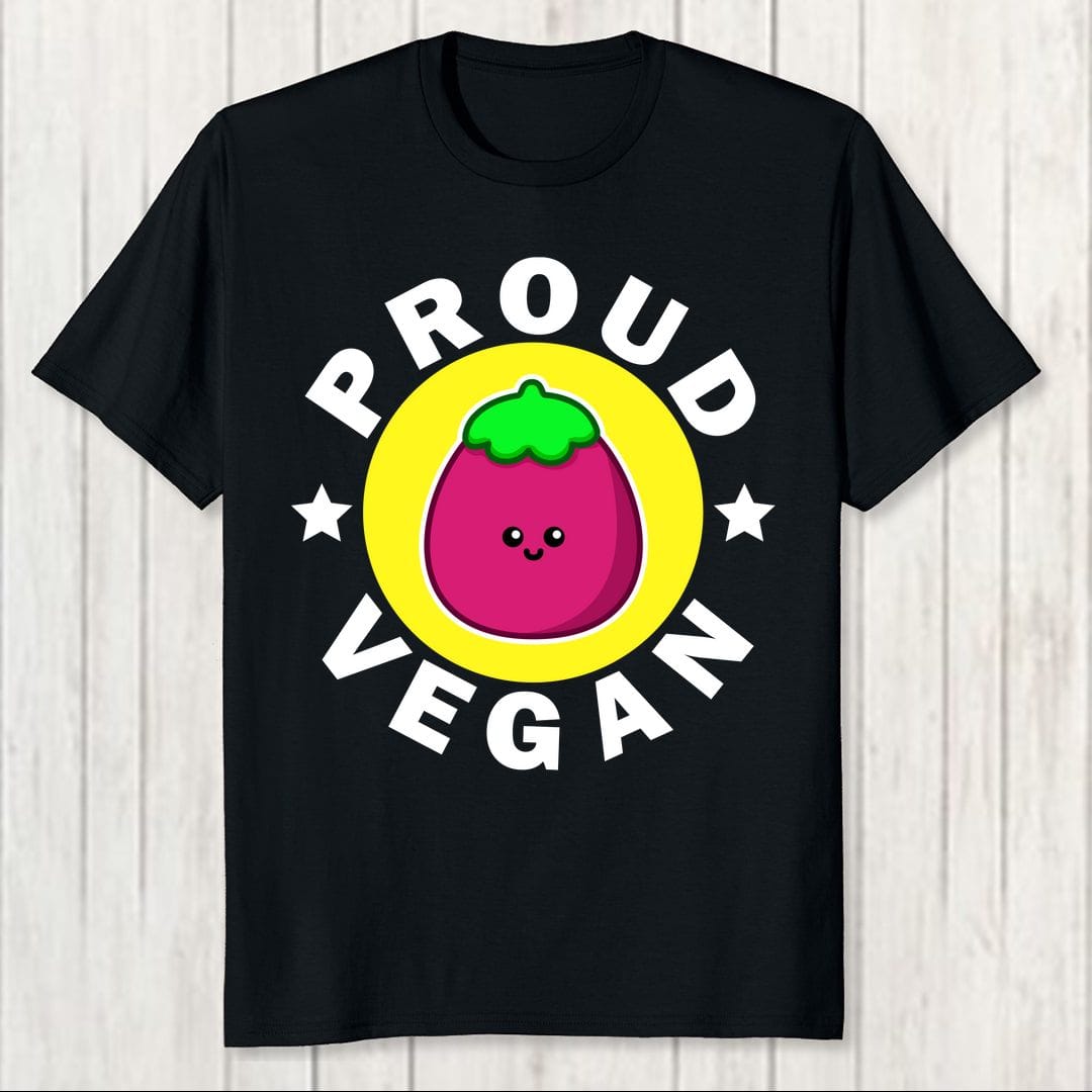 7d419f2d Proud Vegan Brinjal Egg Plant Men T Shirt Black