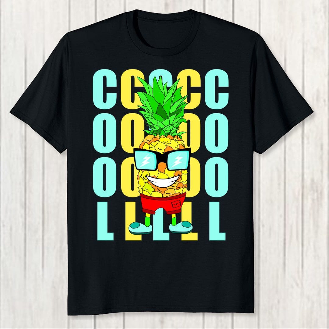 7da71c7e Funny Pineapple Cool Men T Shirt Black