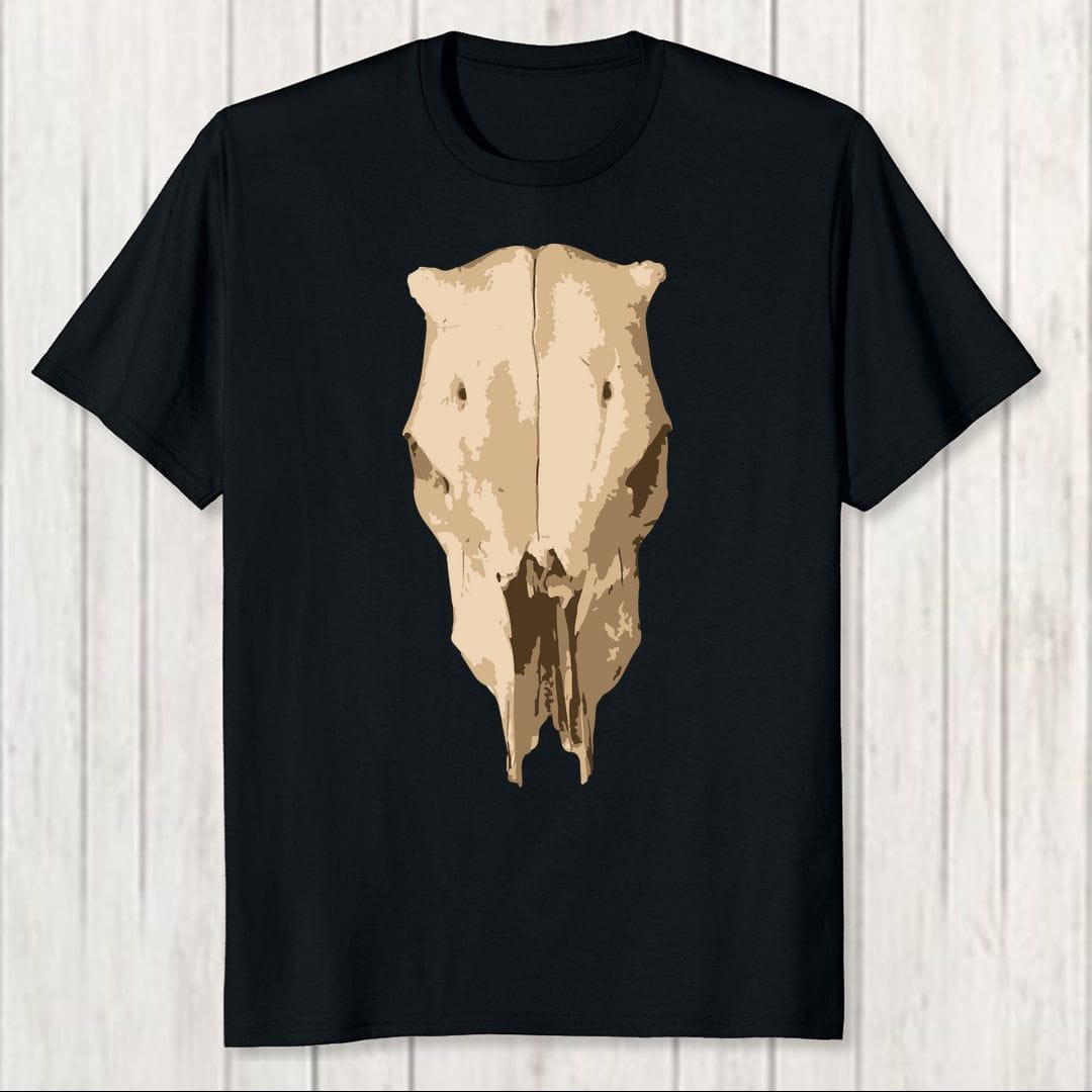 A4c75804 Skull In Wild Men T Shirt Black