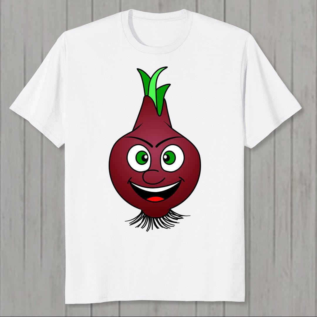 Ce52684d Happy Onion Vegan Vegetable Men T Shirt White