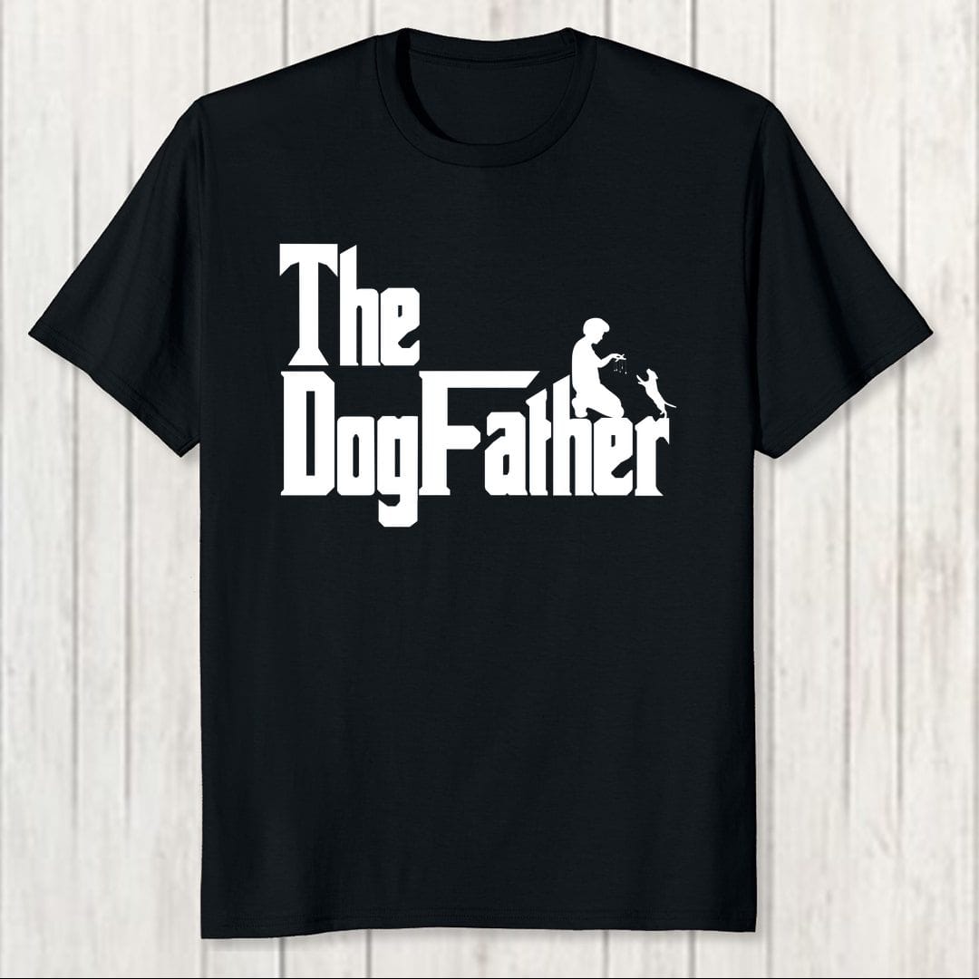 D529b1db The Dogfather Classic Movie Pet Owner Dog Lover Gift Men T Shirt Black