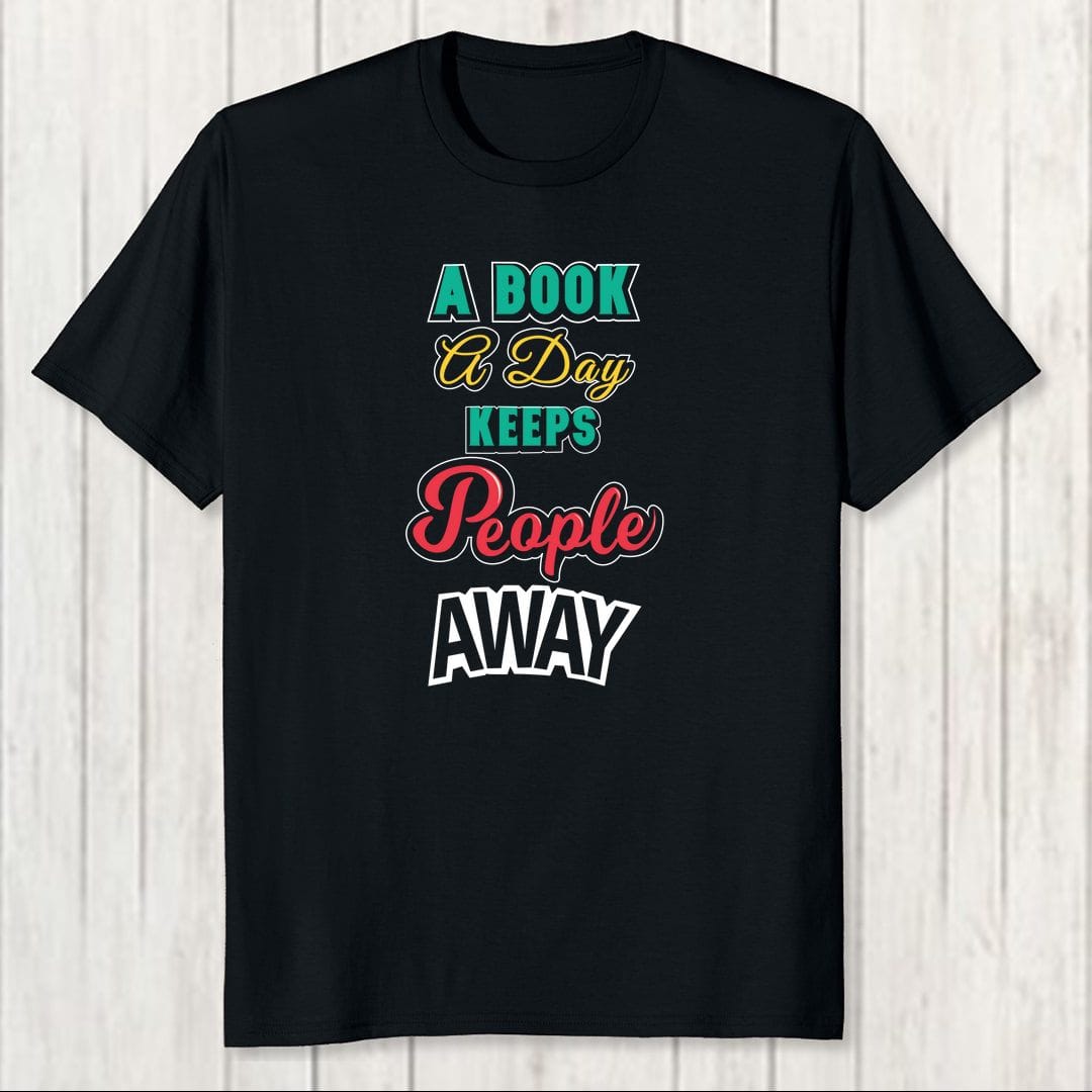 D5f7eb80 A Book A Day Keeps People Away Men T Shirt Black