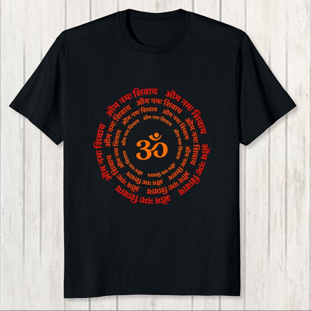 D66d28dd Om Namashivay Men T Shirt Black