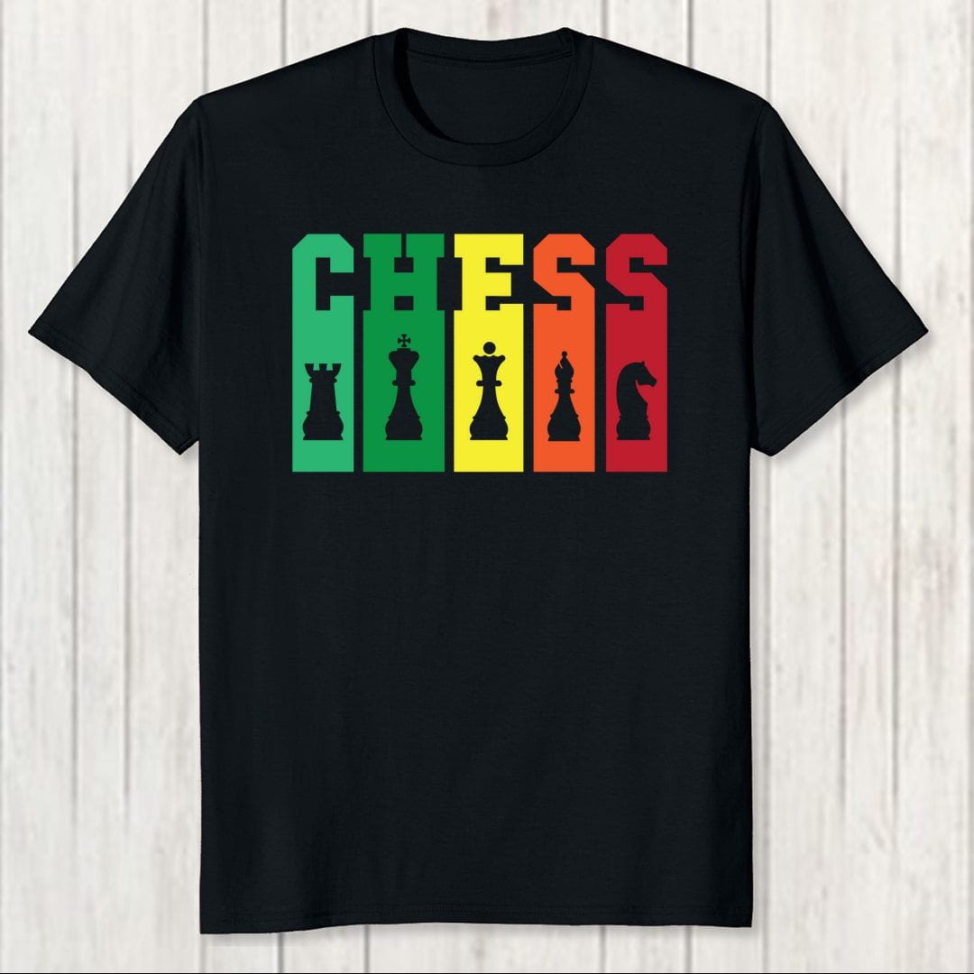 De4bf872 Chess Tall And Colourful Men T Shirt Black