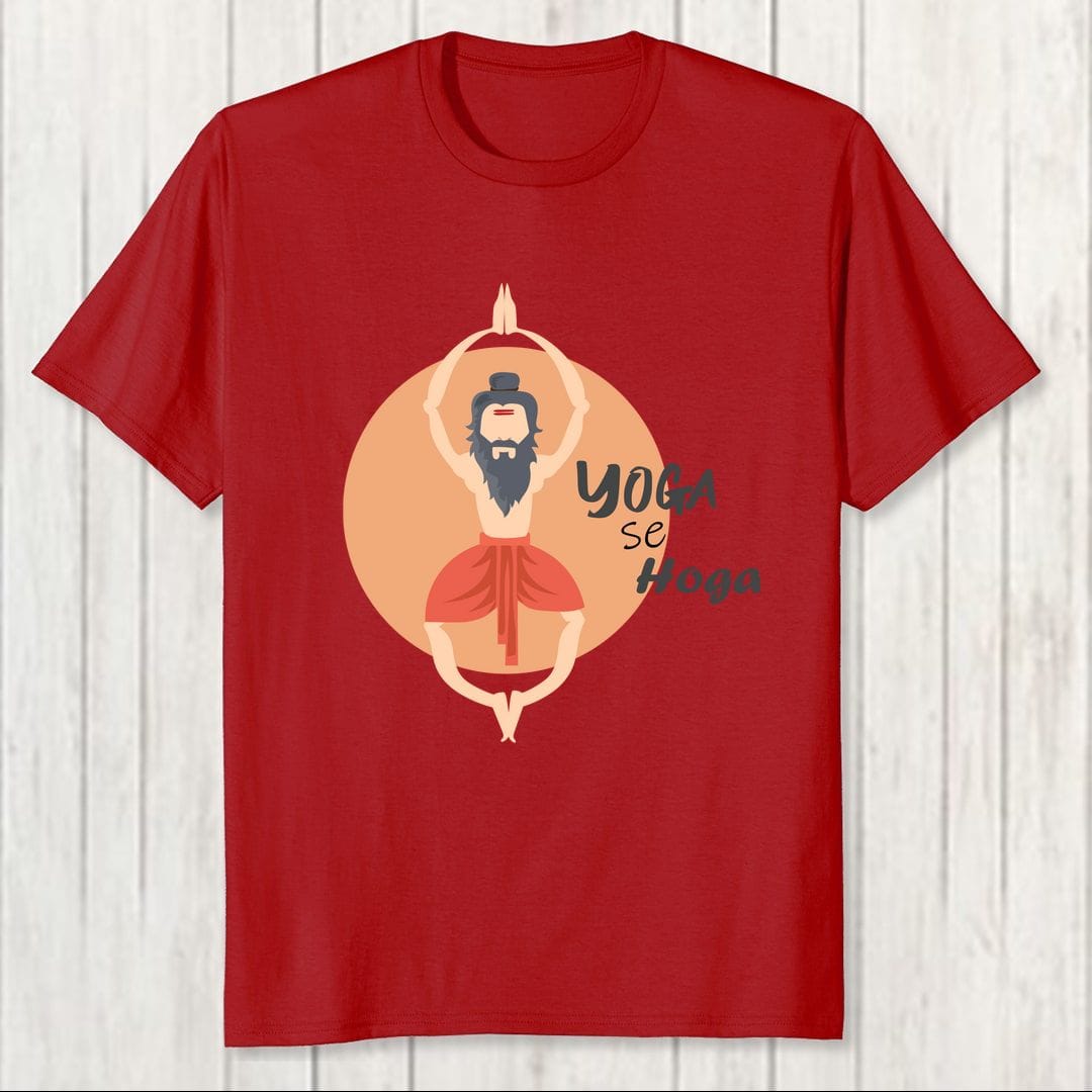 T-shirt yoga homem - Algodão orgânico - Triambakam