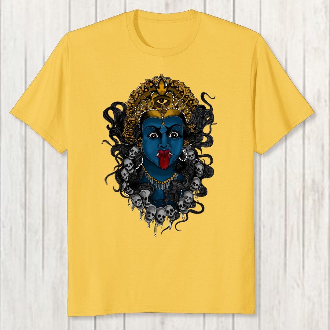 E9cc4db9 Goddess Kali Men T Shirt Yellow