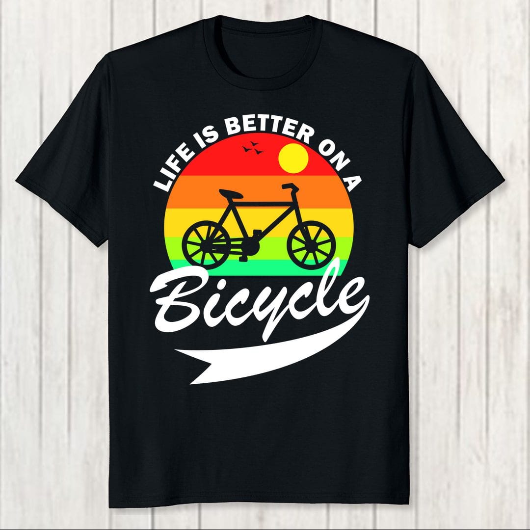 Fd1ca1e6 Life Is Better On A Bicycle Men T Shirt Black