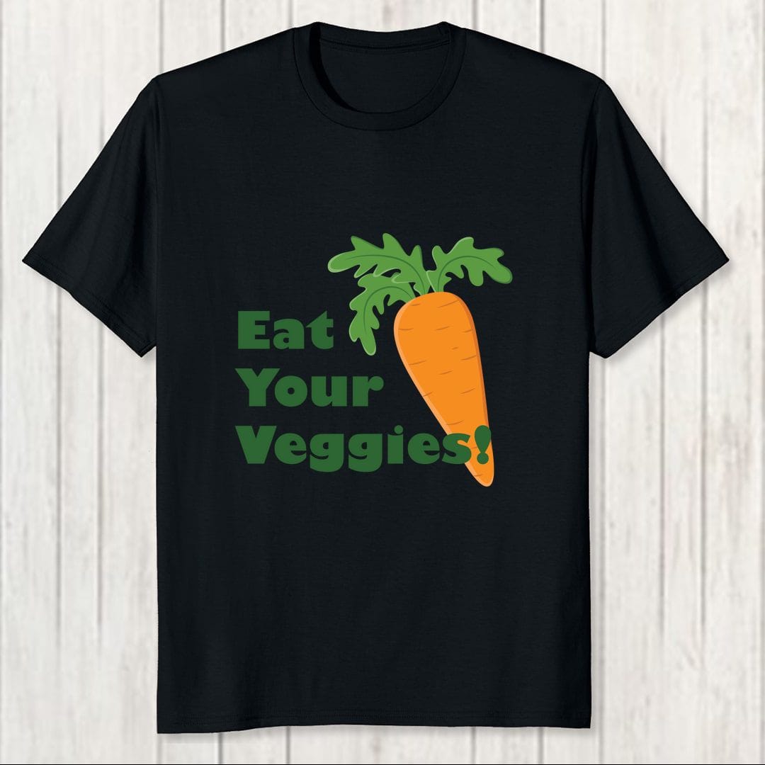 Fd849a24 Eat Your Veggies For Especially Vegetarian People Men T Shirt Black