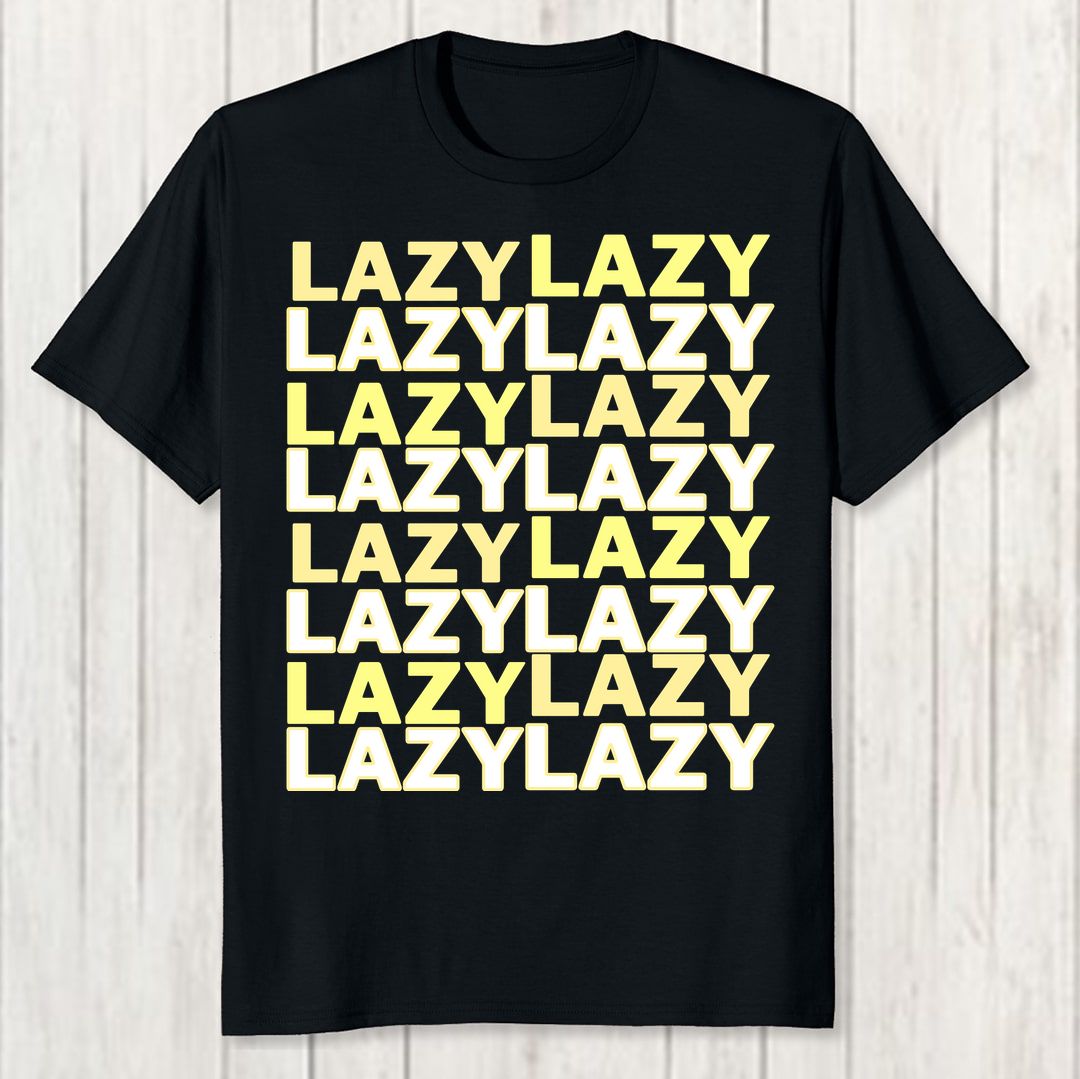 571659a5 Lazy Bucks Men T Shirt Black Front New