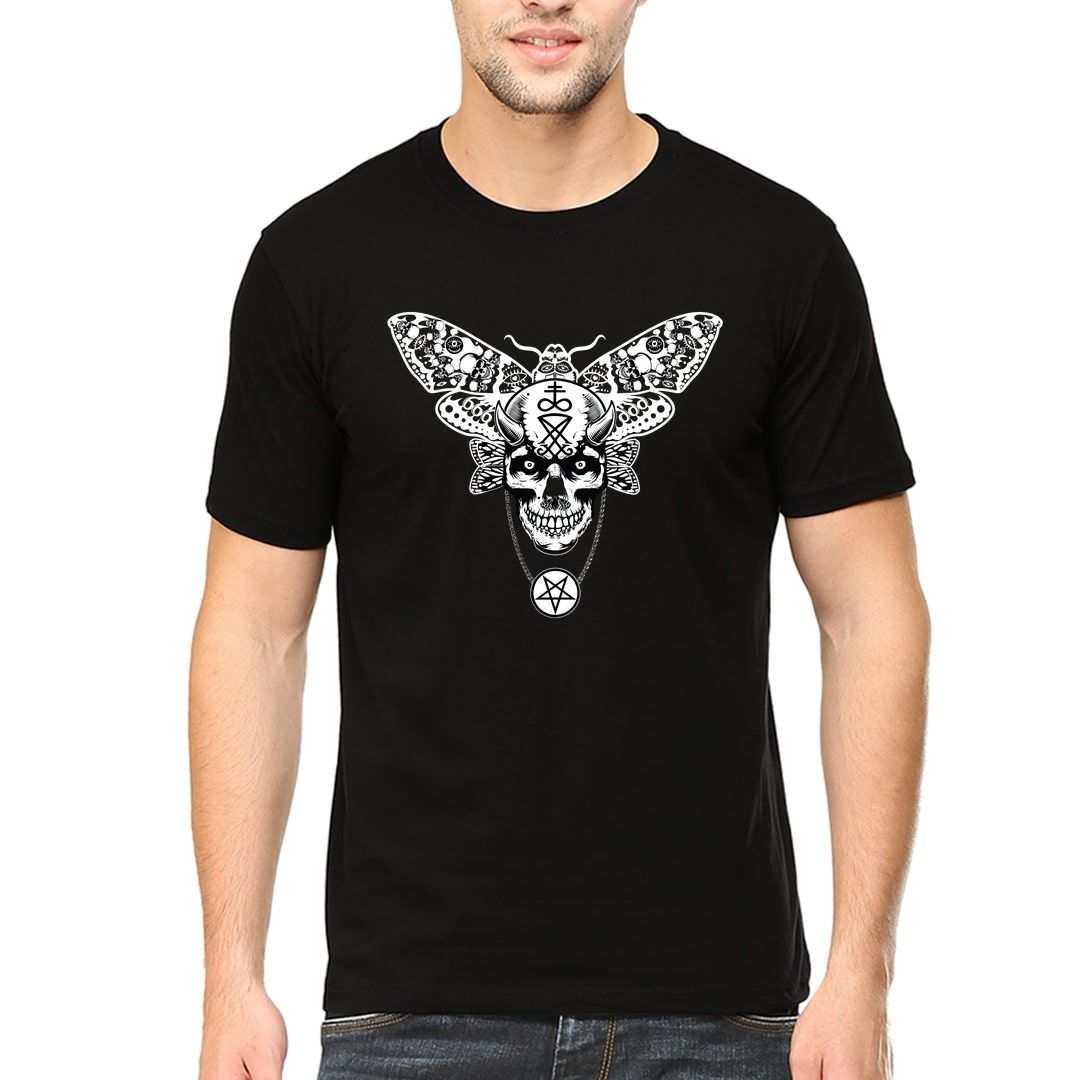 5dcc882e Moth Demon Men T Shirt Black Front