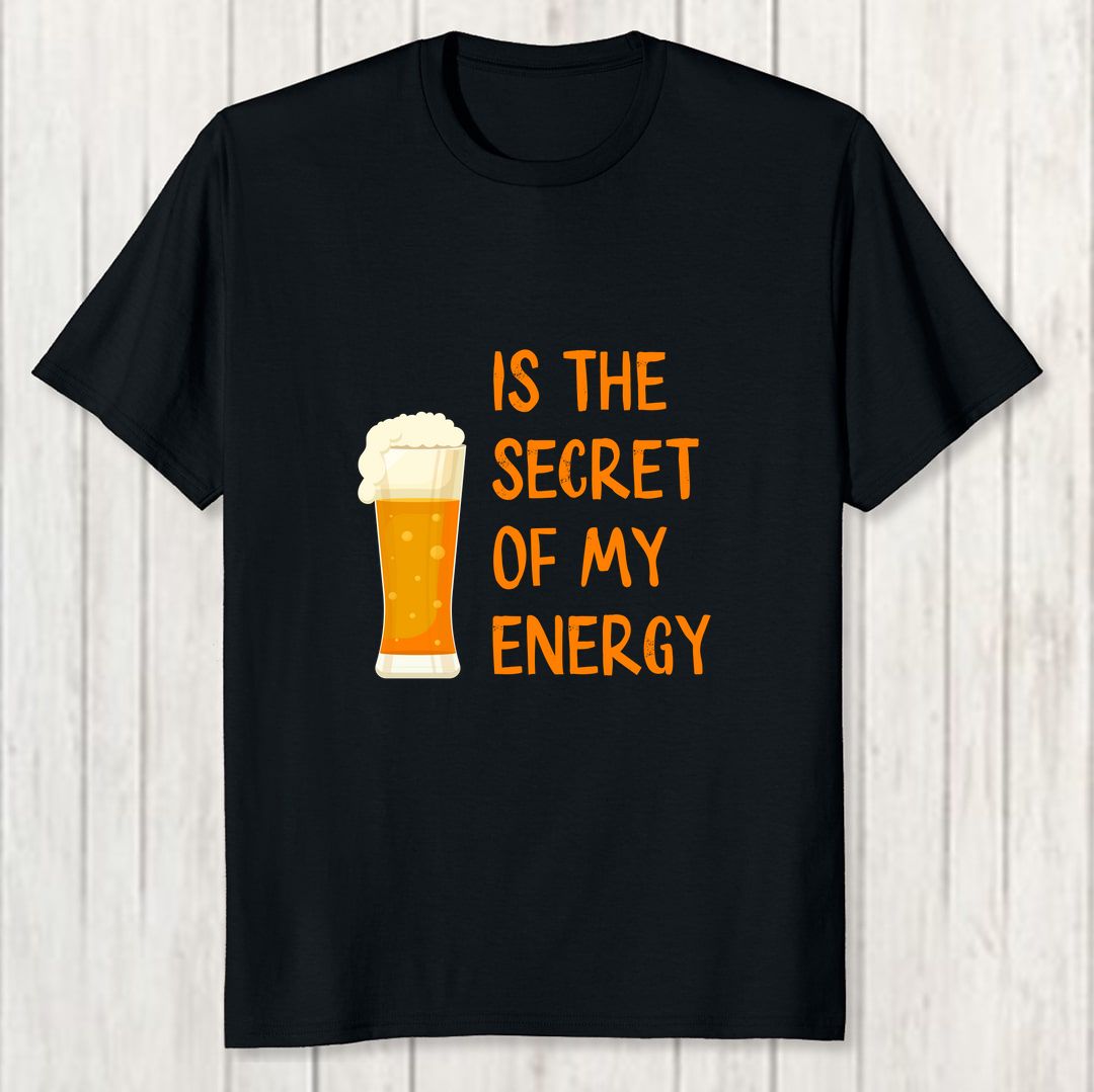 5f3f7072 Is The Secret Of My Energy Men T Shirt Black Front New