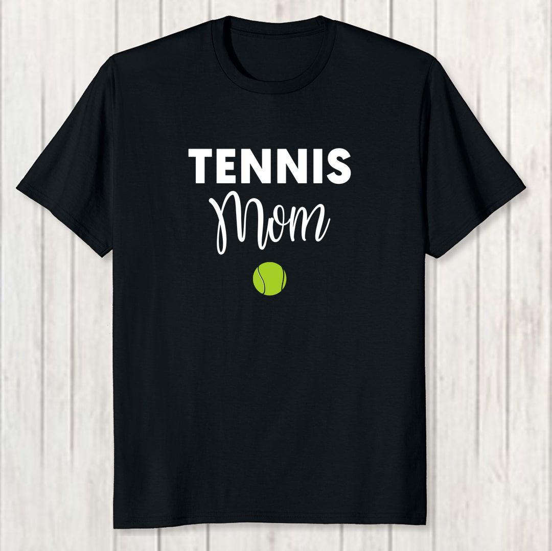 2bdb7942 Tennis Mom Men T Shirt Black Front New