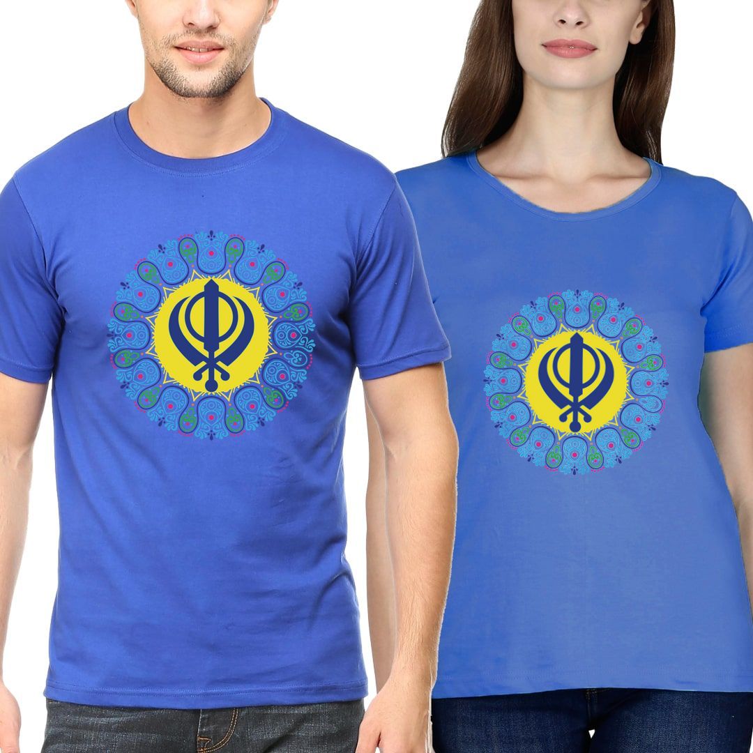 Sat Sri Akal Couple T Shirts (Pack of 2) - Swag Swami