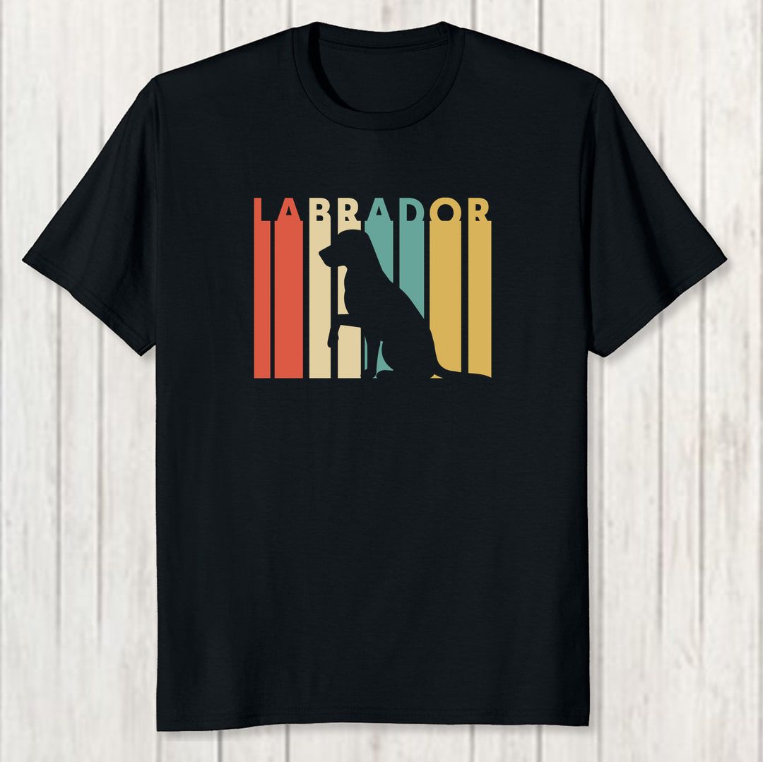 491918d2 Labrador Retriever Men T Shirt Black Front New