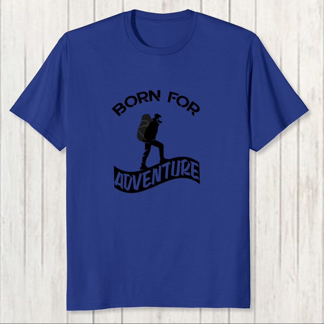 4eccfd36 Born For Adventure Men T Shirt Royal Blue