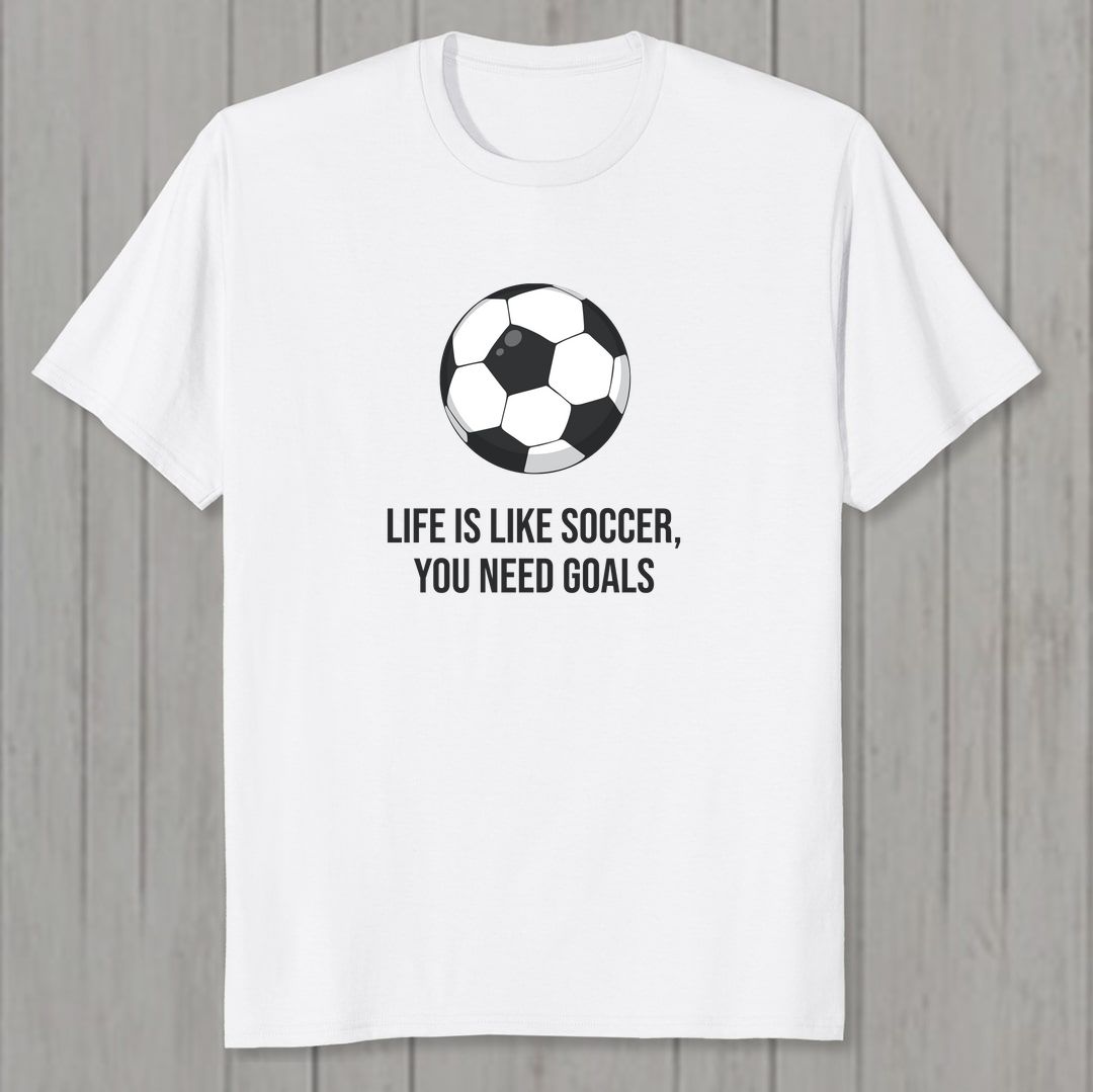 7e0dcc3f Soccer Fan Men T Shirt White Front New