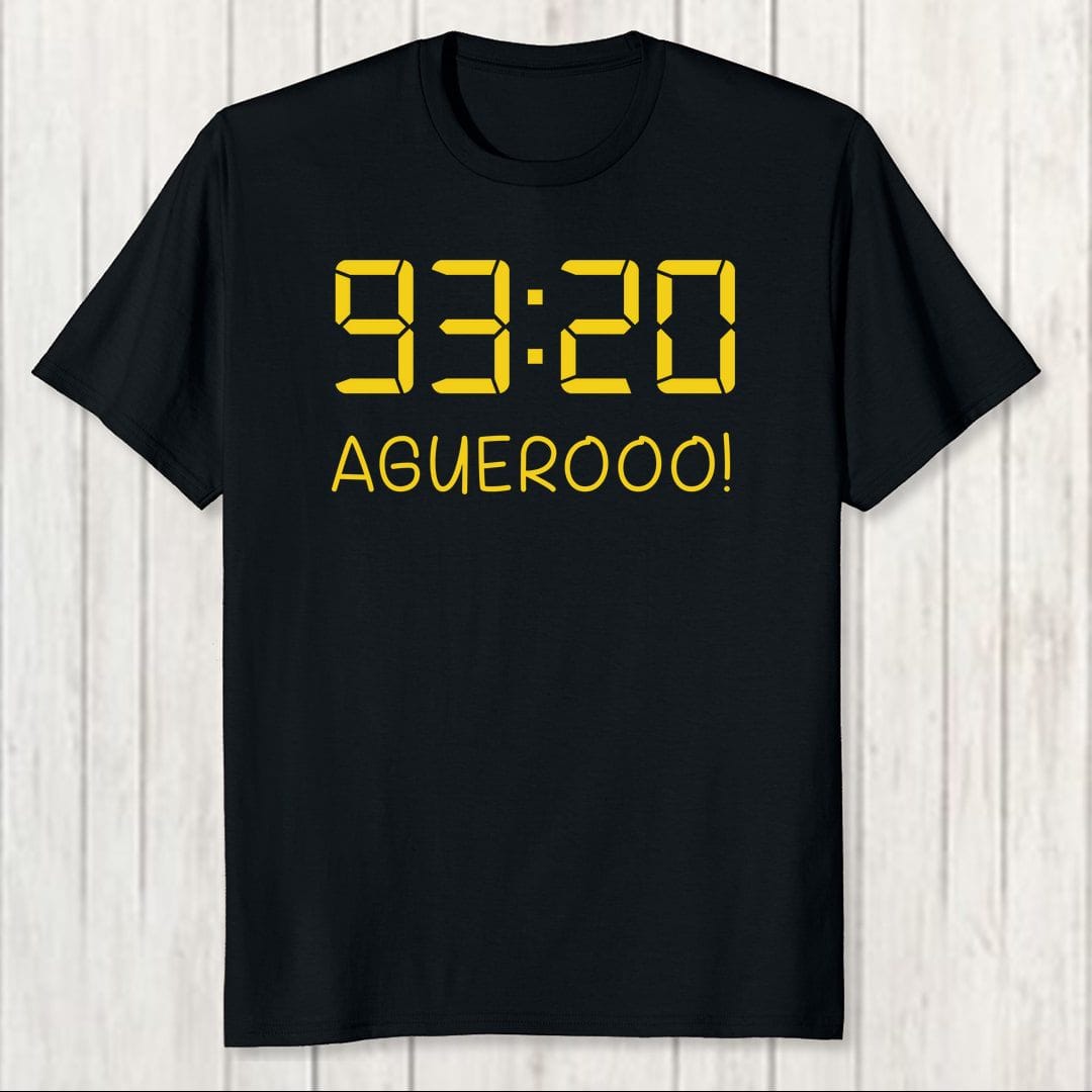 8a0c91f5 93 20 Aguerooo Men T Shirt Black
