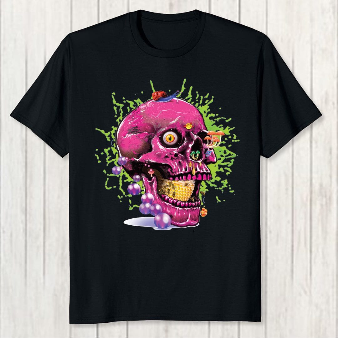 A838ba7b Pink Djinn Men T Shirt Black