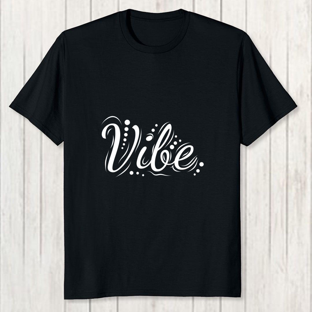 B1171787 Vibe Men T Shirt Black Front New