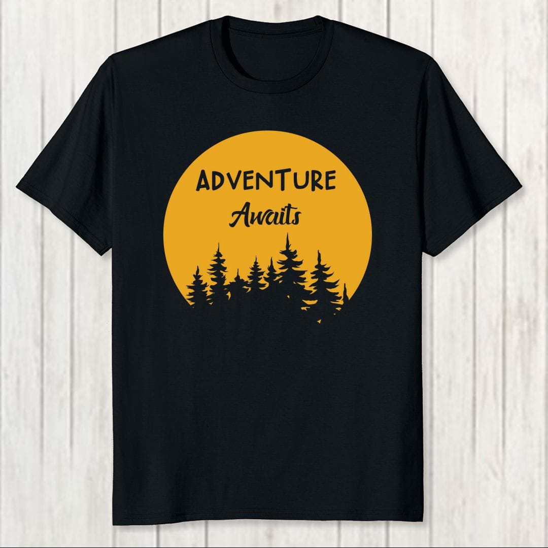 Dcb98c72 Adventure Awaits Men T Shirt 2 Black