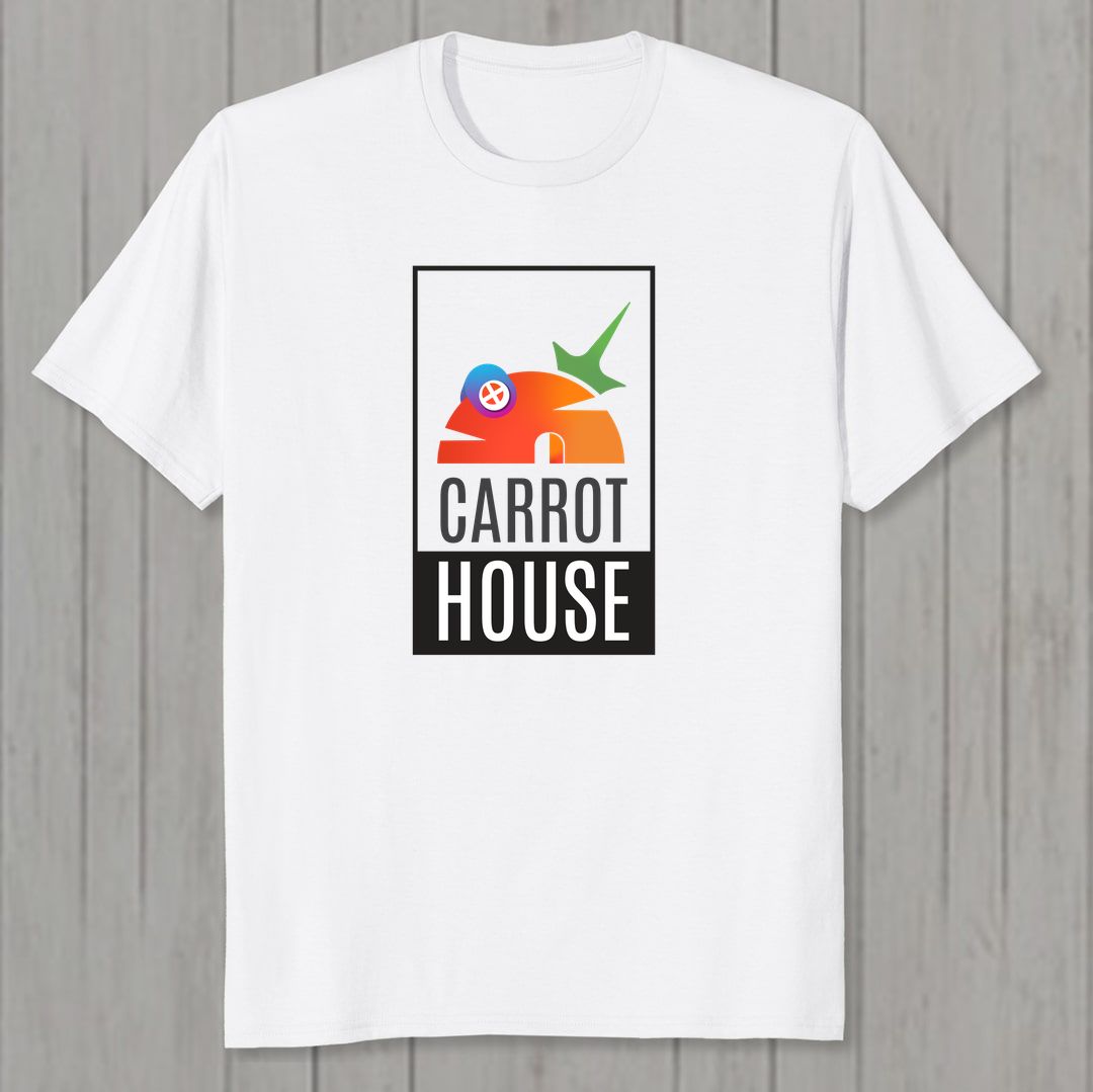 E9d1b6df Carrot House Men T Shirt White Front New