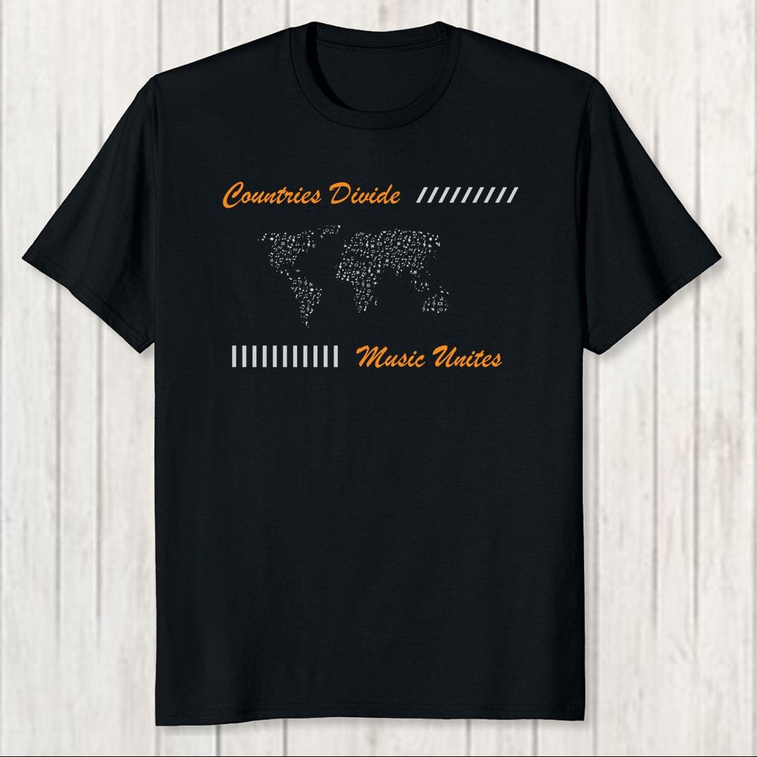 F5f3bba2 Countries Divide Music Unites World Music Lover Men T Shirt Black