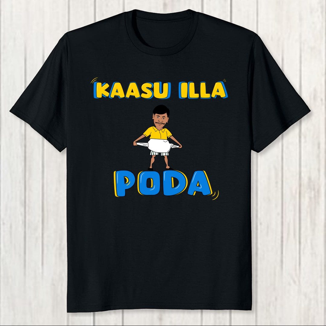 Ee010d70 Kaasu Illa Poda Men T Shirt Black