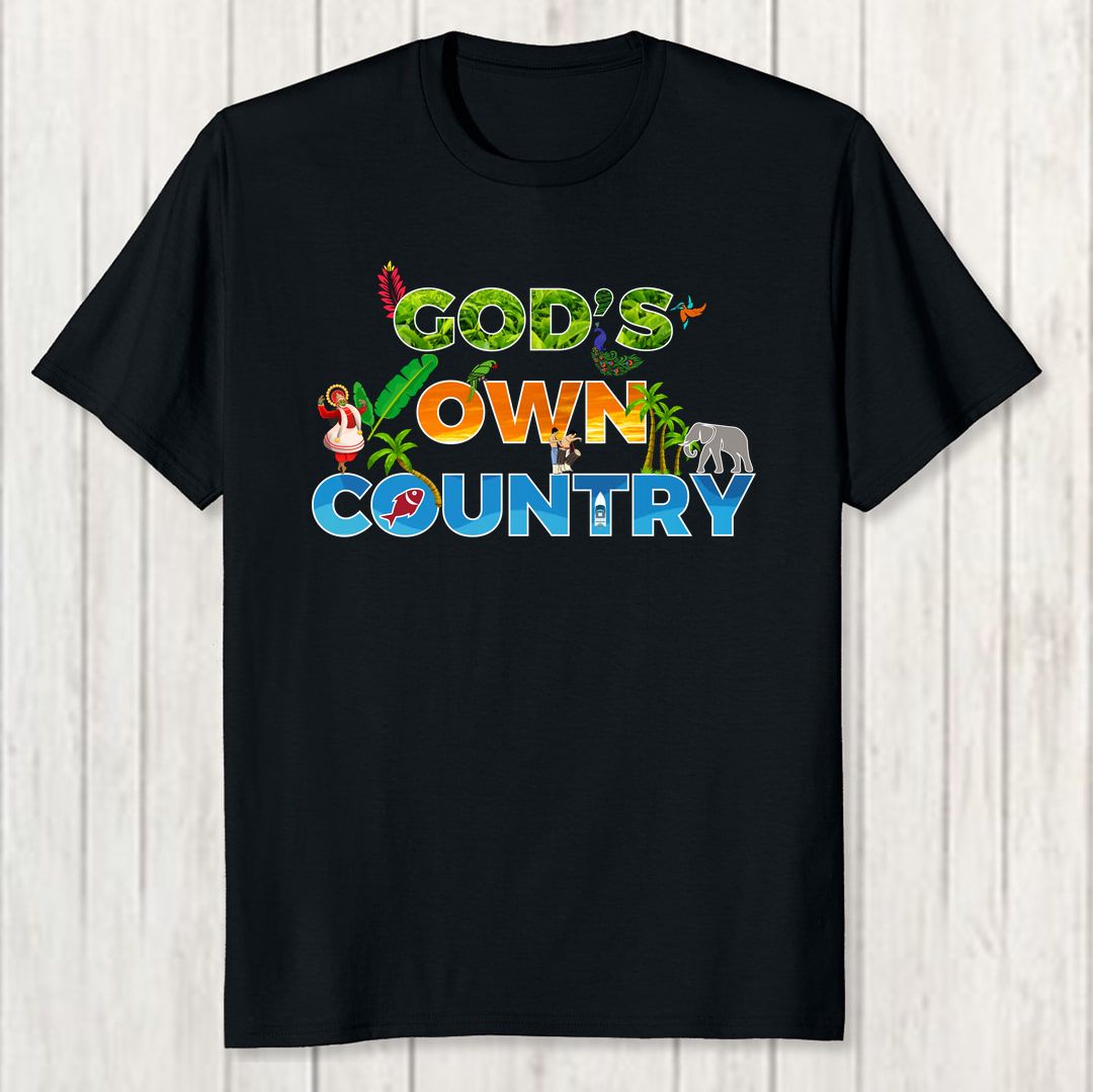 Fce8b581 Gods Own County Men T Shirt Black Front New