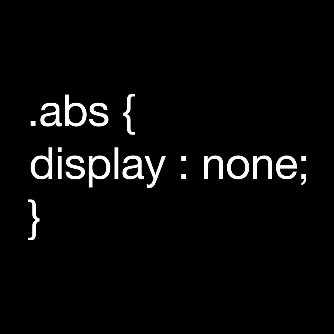 15e7bf88 Abs Display None Coder Black