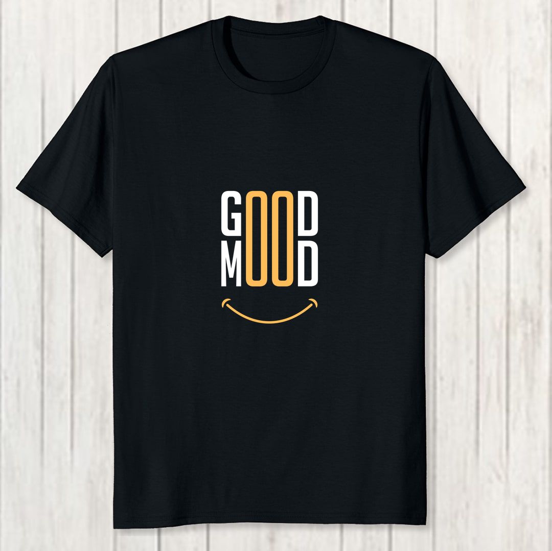 1849b812 Good Mood Men T Shirt Black Front New