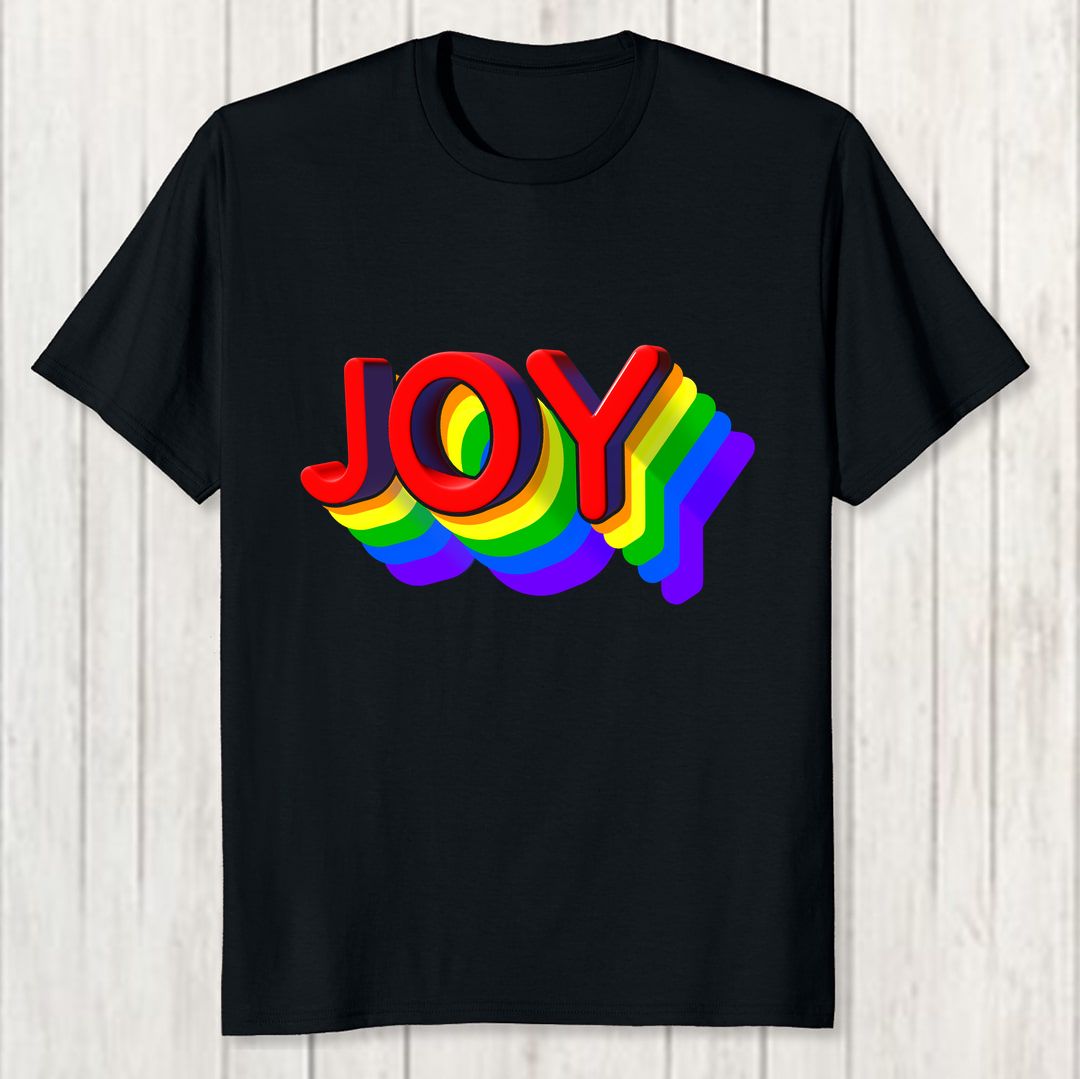 7ad59534 Joy And Psy To All Men T Shirt Black Front New