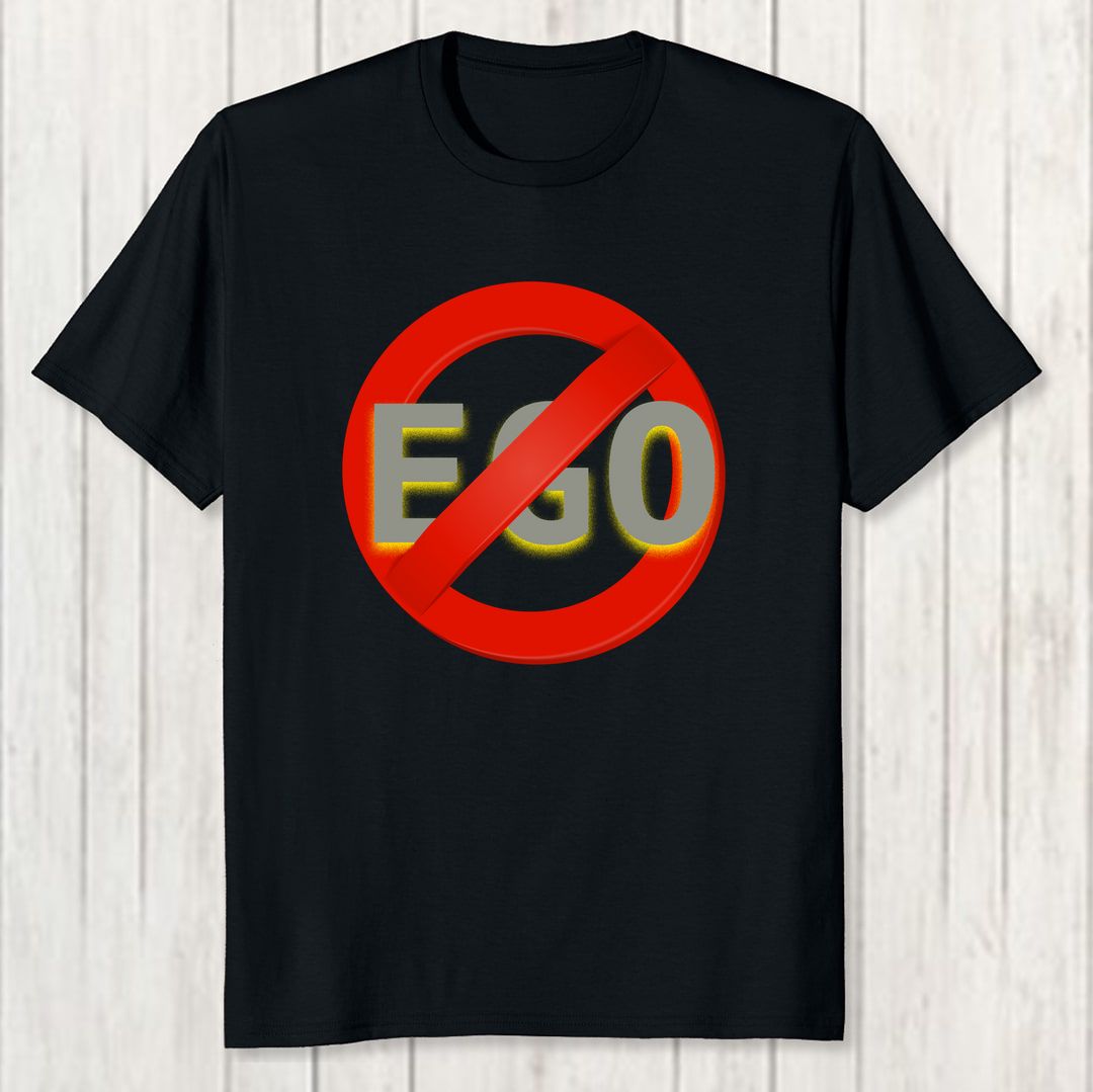 03a1e11a No Ego Men T Shirt Black Front New