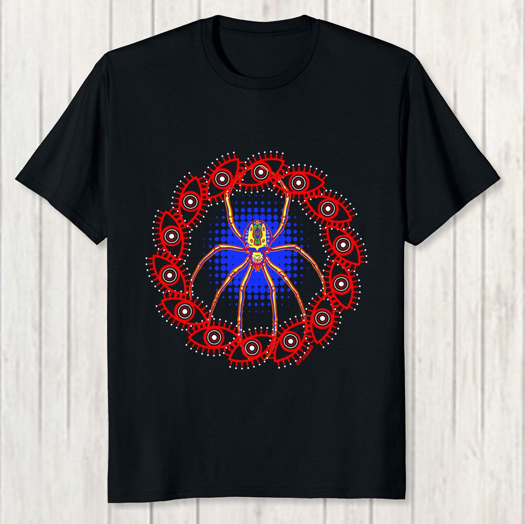 A5d607a9 Eye Spider Men T Shirt Black Front New