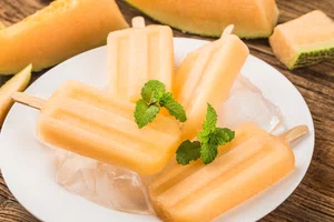 Melon ice lollies