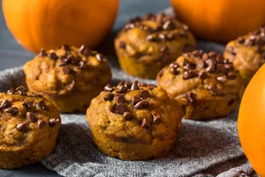 Choc-chip pumpkin muffins