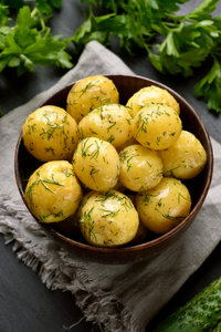 Boiled potatoes