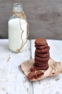 Chickpea and chocolate cookies