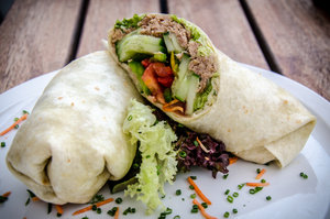 Tuna salad wraps