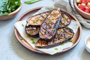 Miso braised eggplant