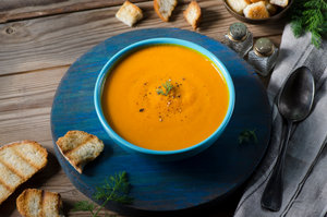 Carrot and apple soup